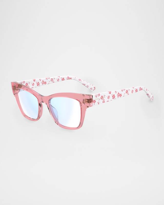 myno cat eye blue block reading glasses